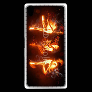 Coque Sony Xperia Z5 Premium Danseuse feu