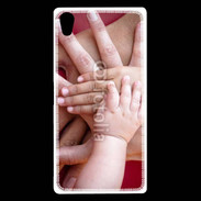 Coque Sony Xperia Z5 Premium Famille main dans la main