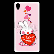 Coque Sony Xperia Z5 Premium I love you Bunny