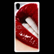 Coque Sony Xperia Z5 Premium Bouche fatale rouge