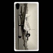Coque Sony Xperia Z5 Premium Avion T6 noir et blanc
