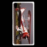 Coque Sony Xperia Z5 Premium Biplan blanc et rouge