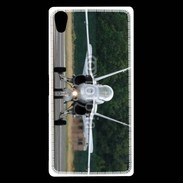 Coque Sony Xperia Z5 Premium Avion de chasse F18 de face