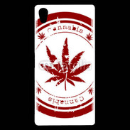 Coque Sony Xperia Z5 Premium Red stamp with marijuana leaf