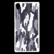 Coque Sony Xperia Z5 Premium Camouflage gris et blanc