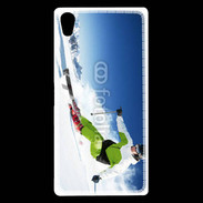 Coque Sony Xperia Z5 Premium Skieur en montagne