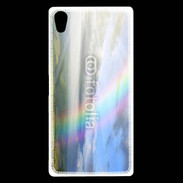 Coque Sony Xperia Z5 Premium Arc en ciel à la montagne