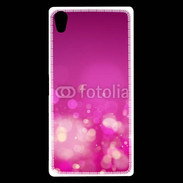 Coque Sony Xperia Z5 Premium fond rose or