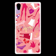 Coque Sony Xperia Z5 Premium Fond fashion rose 5