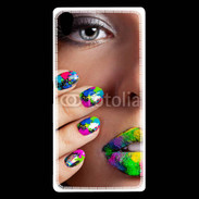 Coque Sony Xperia Z5 Premium Bouche et ongles multicouleurs 5