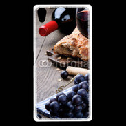 Coque Sony Xperia Z5 Premium Pain et vin rouge