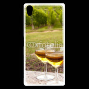 Coque Sony Xperia Z5 Premium Verres de vin et vignes