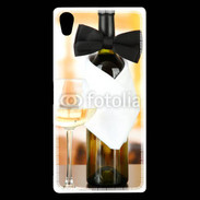 Coque Sony Xperia Z5 Premium Vin blanc et noeud papillon