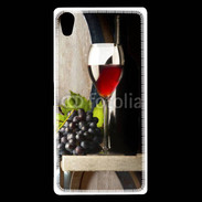 Coque Sony Xperia Z5 Premium Verre de vin rouge et grappe de raisin