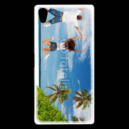Coque Sony Xperia Z5 Premium Couple sautant devant la mer