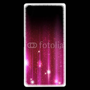 Coque Sony Xperia Z5 Premium Rideau rose à strass