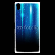 Coque Sony Xperia Z5 Premium Rideau bleu à strass