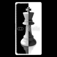 Coque Sony Xperia Z5 Premium Roi d'échec noir et blanc