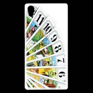 Coque Sony Xperia Z5 Premium Cartes de tarot sur fond blanc