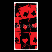 Coque Sony Xperia Z5 Premium Cartes rouges et noires 5