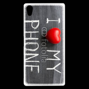 Coque Sony Xperia Z5 Premium J'aime mon téléphone