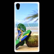 Coque Sony Xperia Z5 Premium Plage Brésil et noix de coco