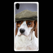 Coque Sony Xperia Z5 Premium Beagle avec casquette