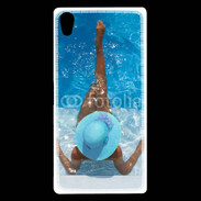 Coque Sony Xperia Z5 Premium Femme à la piscine