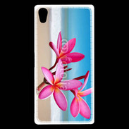 Coque Sony Xperia Z5 Premium Fleurs à la plage