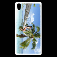 Coque Sony Xperia Z5 Premium Palmier et charme sur la plage