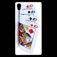 Coque Sony Xperia Z5 Premium Carré de dames au poker