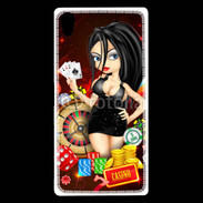 Coque Sony Xperia Z5 Premium Lady au casino