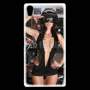 Coque Sony Xperia Z5 Premium Femme sexy moto 1