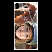Coque Sony Xperia Z5 Premium Petite fille équitation