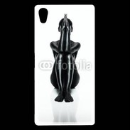 Coque Sony Xperia Z5 Premium Femme nue body painting noir et blanc 2