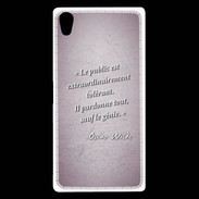 Coque Sony Xperia Z5 Premium Public génie Rose Citation Oscar Wilde