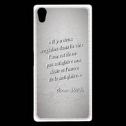 Coque Sony Xperia Z5 Premium Tragédie Gris Citation Oscar Wilde