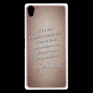 Coque Sony Xperia Z5 Premium Tragédie Rouge Citation Oscar Wilde