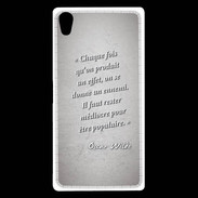Coque Sony Xperia Z5 Premium Chaque fois Gris Citation Oscar Wilde