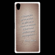 Coque Sony Xperia Z5 Premium Chaque fois Rouge Citation Oscar Wilde