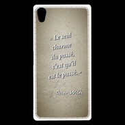 Coque Sony Xperia Z5 Premium Charme passé Sepia Citation Oscar Wilde