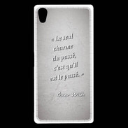 Coque Sony Xperia Z5 Premium Charme passé Gris Citation Oscar Wilde