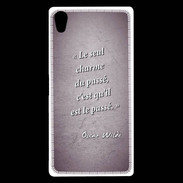 Coque Sony Xperia Z5 Premium Charme passé Violet Citation Oscar Wilde