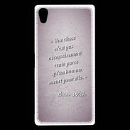 Coque Sony Xperia Z5 Premium Chose vraie Rose Citation Oscar Wilde