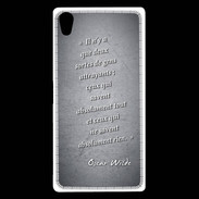 Coque Sony Xperia Z5 Premium Gens attrayants Noir Citation Oscar Wilde