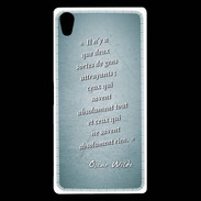 Coque Sony Xperia Z5 Premium Gens attrayants Turquoise Citation Oscar Wilde