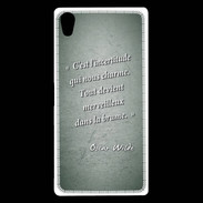 Coque Sony Xperia Z5 Premium Incertitude amour Vert Citation Oscar Wilde
