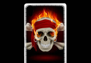 Coque Sony Xperia Z5 Premium Tête de mort en flamme 5