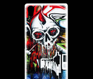 Coque Sony Xperia Z5 Premium Tête de mort Graffiti couleur