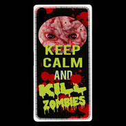 Coque Sony Xperia Z5 Premium Keep Calm and Kill Zombies Noir